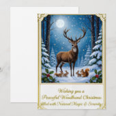 Carte de vœux de Noël à plat (Devant / Derrière)