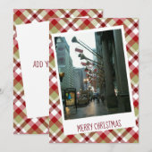 Carte de vœux de Noël à plat sur State St., Chicag (Devant / Derrière)