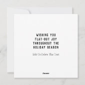 Carte de voeux de Noël à vélo (Dos)