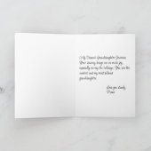 Carte de voeux de Noël afro-américaine Ballerina (Intérieur)