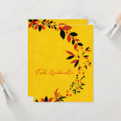 carte de vœux de Noël allemande (Devant/Arrière en situation)