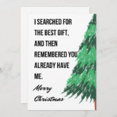 Carte de voeux de Noël amusante (Devant / Derrière)