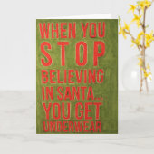 Carte de voeux de Noël amusante ! (Fleur jaune)