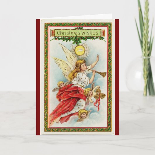 Carte de vœux de Noël Ange (Devant)