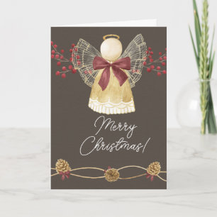 Carte de vœux de Noël Ange de Noël