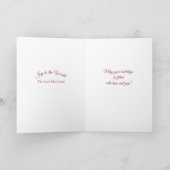 Carte de vœux de Noël Ange et Dulcimer Mountain (Intérieur)