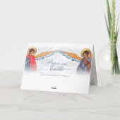 Carte de voeux de Noël Angel russe (Dos)