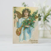 Carte de voeux de Noël antique (Debout devant)