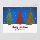 Carte de vœux de Noël arbre (Devant)