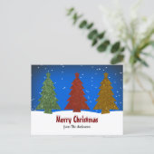 Carte de vœux de Noël arbre (Debout devant)