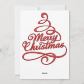 Carte de voeux de Noël Arbre de Noël haute talons (Dos)