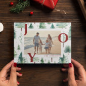 Carte de vœux de Noël Arbres de Noël Red Joy