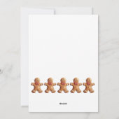 Carte de vœux de Noël au pain d'épices (Dos)