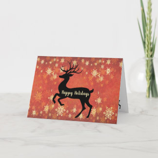 Carte de vœux de Noël au renne