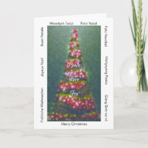 Carte de vœux de Noël "Autour du monde" x 7