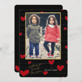 Carte de vœux de Noël avec amour (Devant / Derrière)