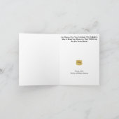 Carte de vœux de Noël avec badge d'agent de police (Intérieur)