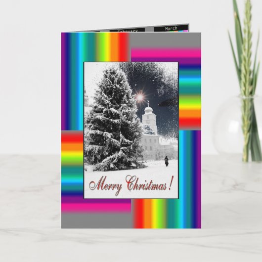 Carte de voeux de Noël avec calendrier 2011 (Devant)