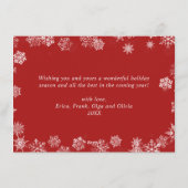 Carte de vœux de Noël avec camion rouge rustique r