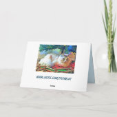 carte de vœux de Noël avec chat (Dos)