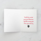 Carte de vœux de Noël avec chat à l'intérieur /Meo (Intérieur)