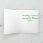 Carte de voeux de Noël avec cheval (Intérieur)