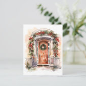 Carte de vœux de Noël avec décoration de fête (Debout devant)