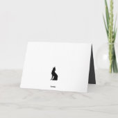 Carte de vœux de Noël avec des animaux de la forêt (Dos)