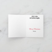 Carte de vœux de Noël avec des monteurs sur un pot (Intérieur)