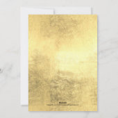 Carte de voeux de Noël avec écriture d'or (Dos)