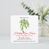 Carte de vœux de Noël avec gui (Debout devant)