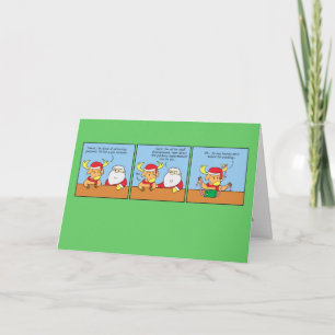 Carte de voeux de Noël avec la présentation