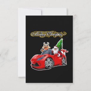 Carte de vœux de Noël avec lettrage de Noël