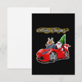 Carte de voeux de Noël avec lettres de Noël (Devant / Derrière)