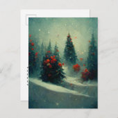 Carte de vœux de Noël avec logo d'entreprise et ar (Devant / Derrière)