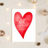 Carte de vœux de Noël avec Matthieu 5:5 Écriture