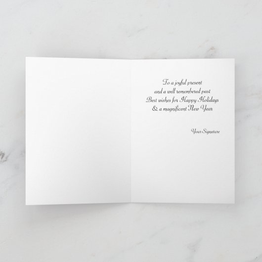 Carte de voeux de Noël avec ours en panda (Intérieur)