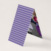 Carte de voeux de Noël avec palette violet ultra P (Back)