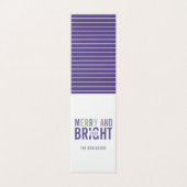 Carte de voeux de Noël avec palette violet ultra P (Outside Unfolded)