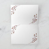 Carte de vœux de Noël avec partition de Deck the H (Intérieur)