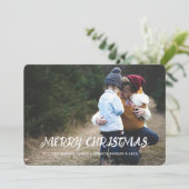 Carte de vœux de Noël avec photo (Debout devant)