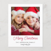 Carte de vœux de Noël avec photo (Devant)