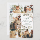 Carte de vœux de Noël avec photo de famille modern (Devant)