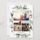 Carte de vœux de Noël avec photo de végétation de  (Devant)