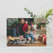 Carte de vœux de Noël avec ruban #2 (Debout devant)