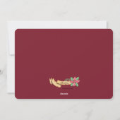 Carte de vœux de Noël avec ruban #2 (Dos)
