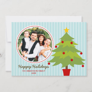 Carte de vœux de Noël avec un joli sapin