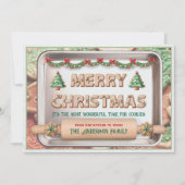 Carte de vœux de Noël avec une recette de biscuits (Devant)