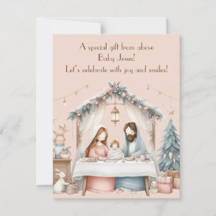 Carte de voeux de Noël Baby Jesus