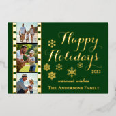 Carte de vœux de Noël, Bande de film classique, Ve (Recto)